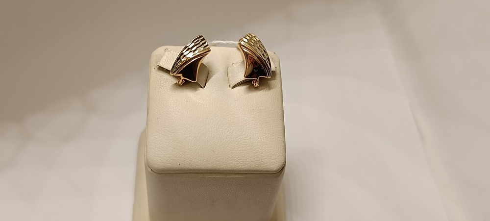 СБКМ585 СЕРЬГИ БЕЗ КАМНЯ (Au 585)