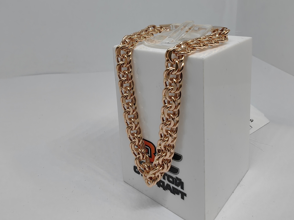 БРАСЛЕТ ПУСТОТЕЛЫЙ Бисмарк (Au 585)