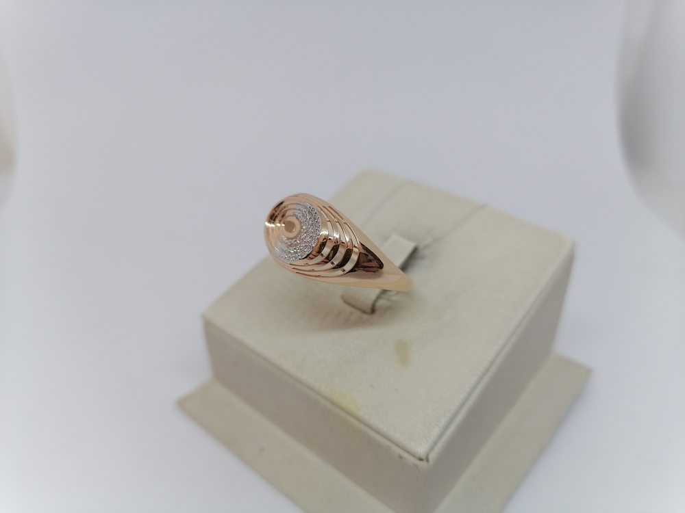 КОЛЬЦО С КАМНЯМИ (Au 585)