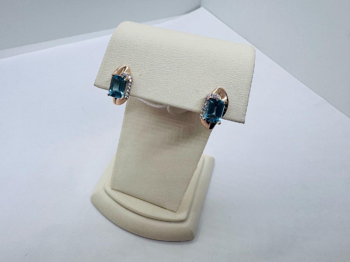 СЕРЬГИ С КАМНЯМИ (Au 585)