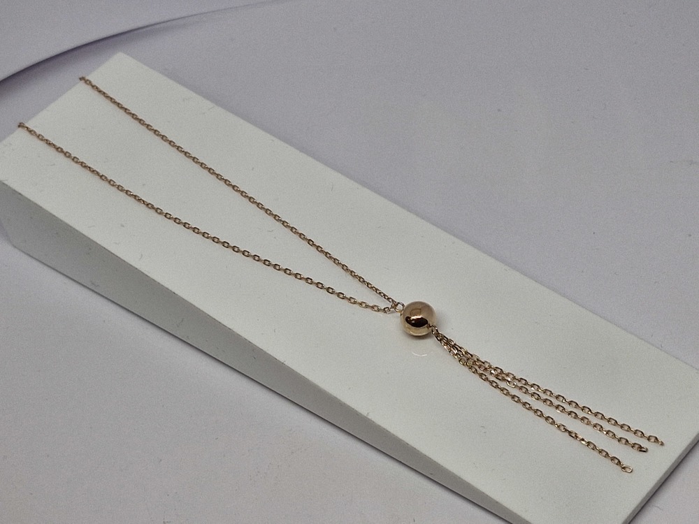 ст0090 КОЛЬЕ БЕЗ КАМНЯ (Au 585)