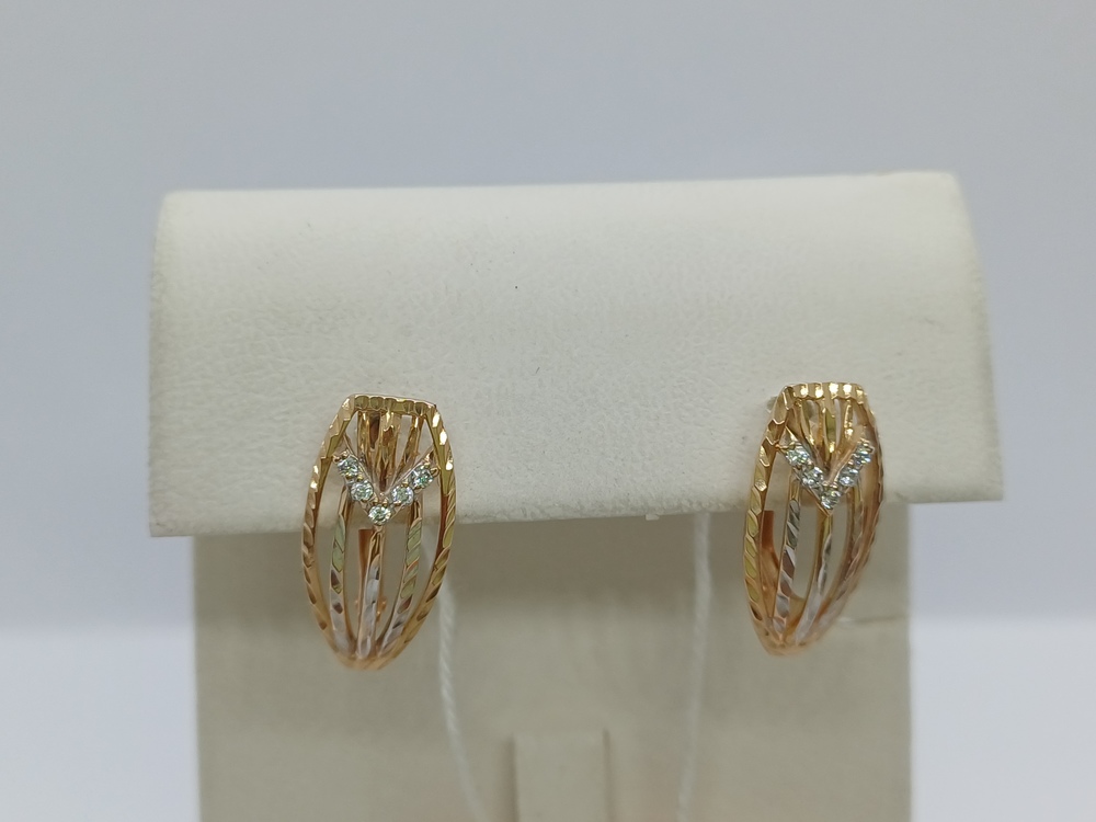 СЕРЬГИ С КАМНЯМИ (Au 585)