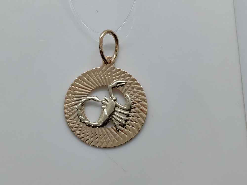 ПОДВЕСКА ЗНАК ЗОДИАКА СКОРПИОН (Au 585)
