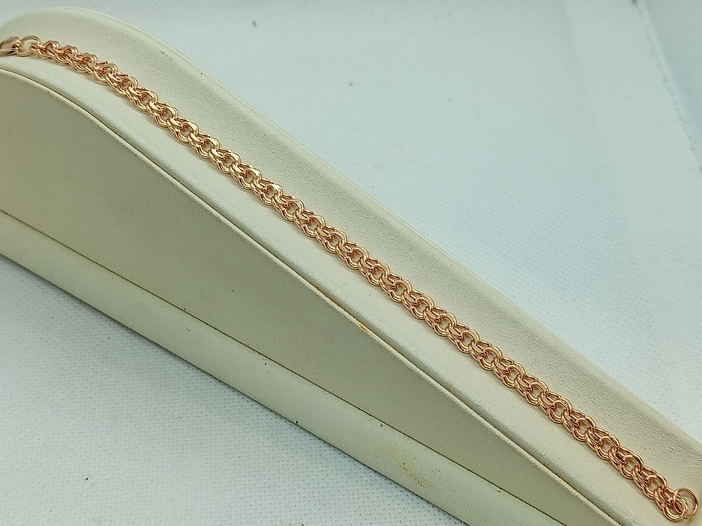 БРАСЛЕТ ПУСТОТЕЛЫЙ Бисмарк (Au 585)