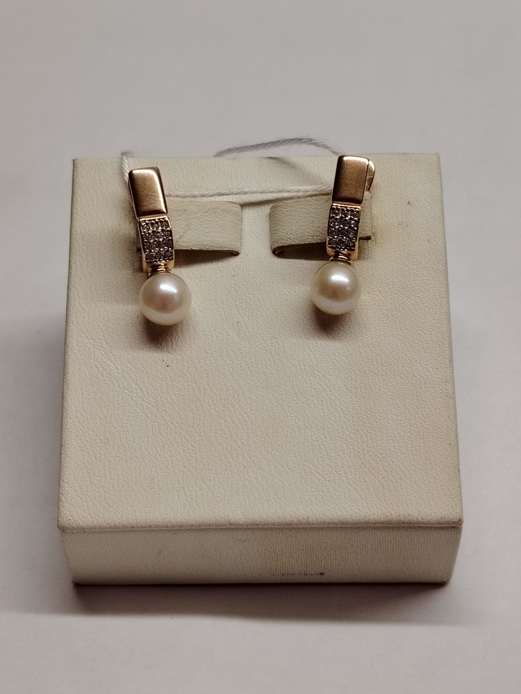 СКМИ585 СЕРЬГИ С КАМНЯМИ (Au 585)