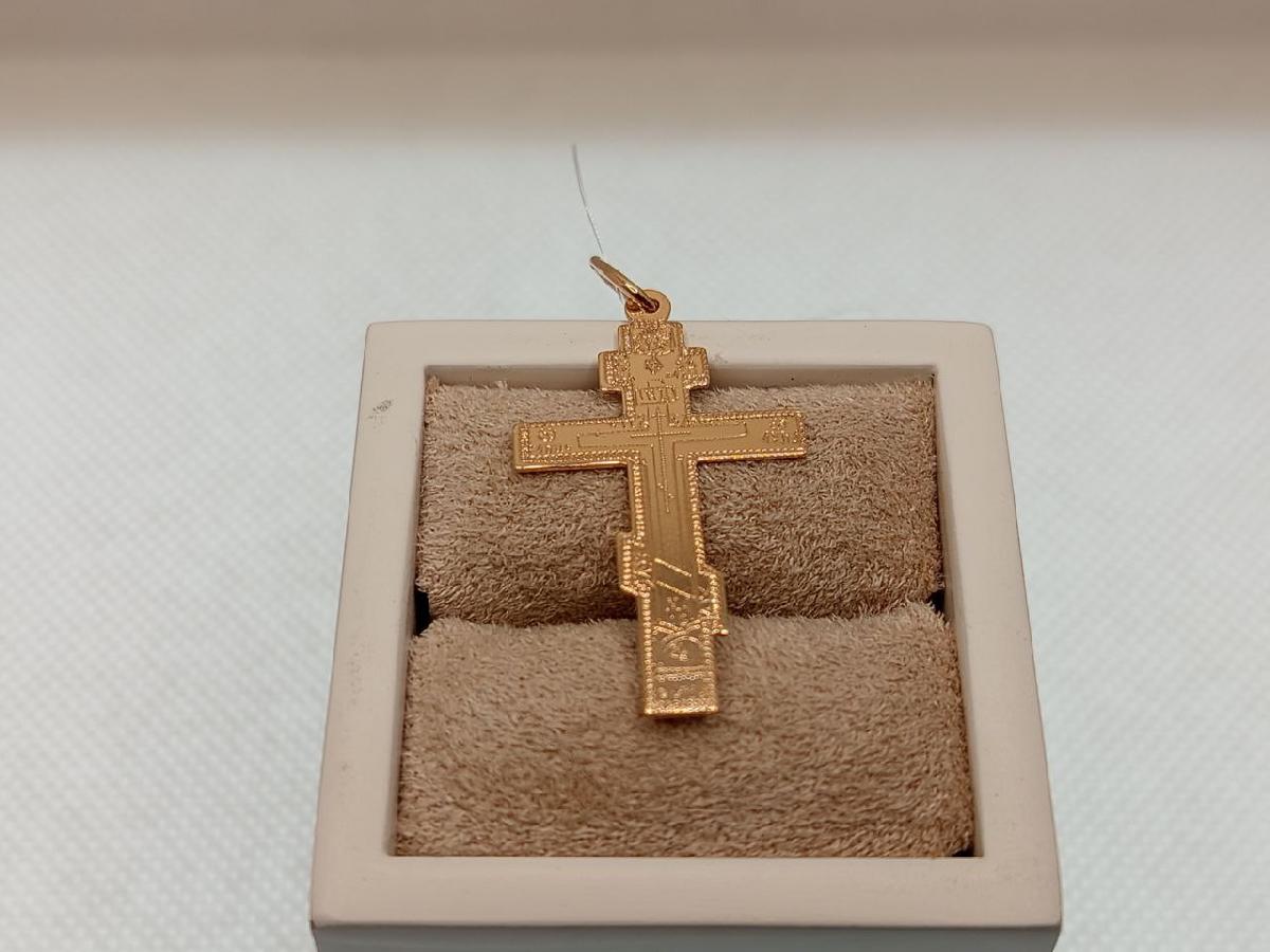 ПОДВЕСКА КРЕСТ без камня (Au 585)