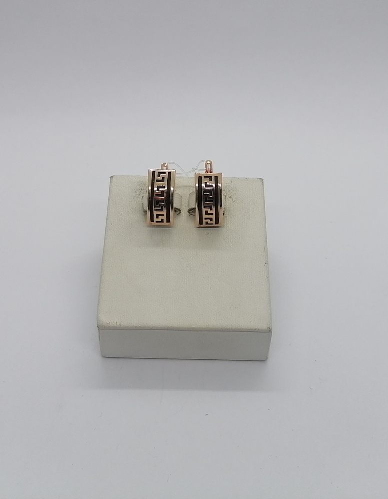 02294К СЕРЬГИ КАУЧУК (Au 585)