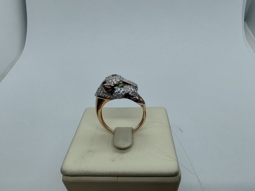 КОЛЬЦО С КАМНЯМИ (Au 585)