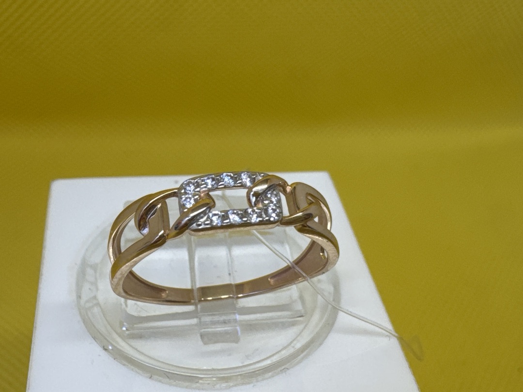 КОЛЬЦО С КАМНЯМИ (Au 585)