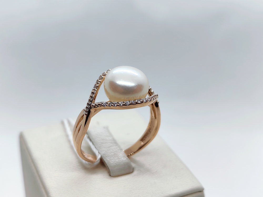 КОЛЬЦО С КАМНЯМИ (Au 585)