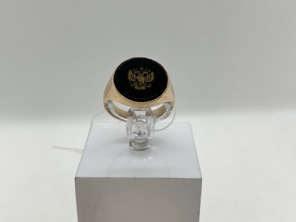 КОЛЬЦО ПЕЧАТКА оникс (Au 585)