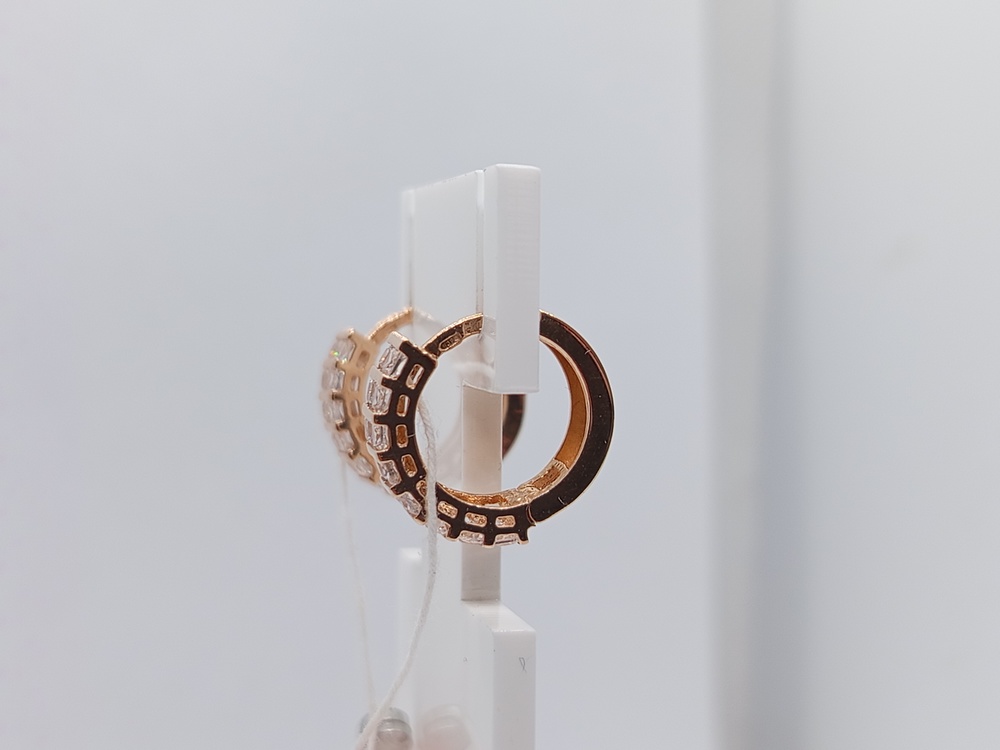 СКМИ585 СЕРЬГИ С КАМНЯМИ (Au 585)