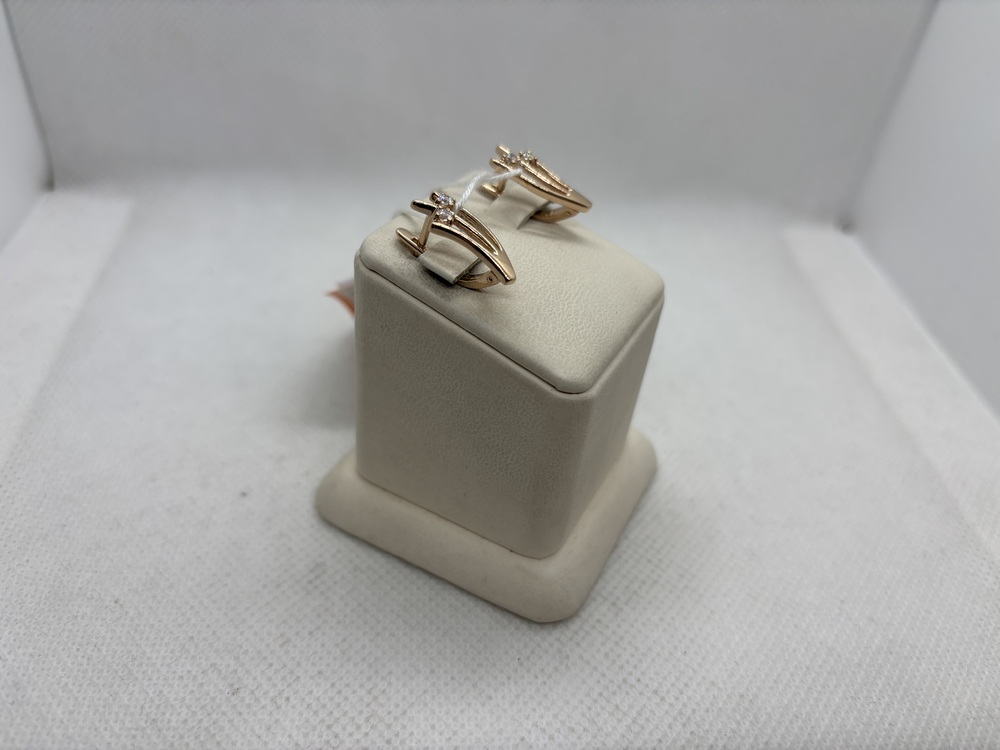 СКМИ585 СЕРЬГИ С КАМНЯМИ (Au 585)