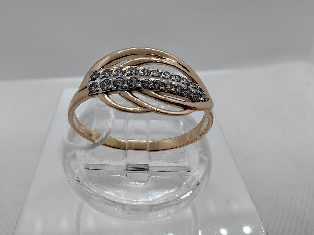 КОЛКМИ585 КОЛЬЦО С КАМНЯМИ (Au 585)