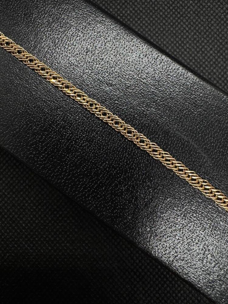 БРАСЛЕТ ПУСТОТЕЛЫЙ Ромб тройной Au 585