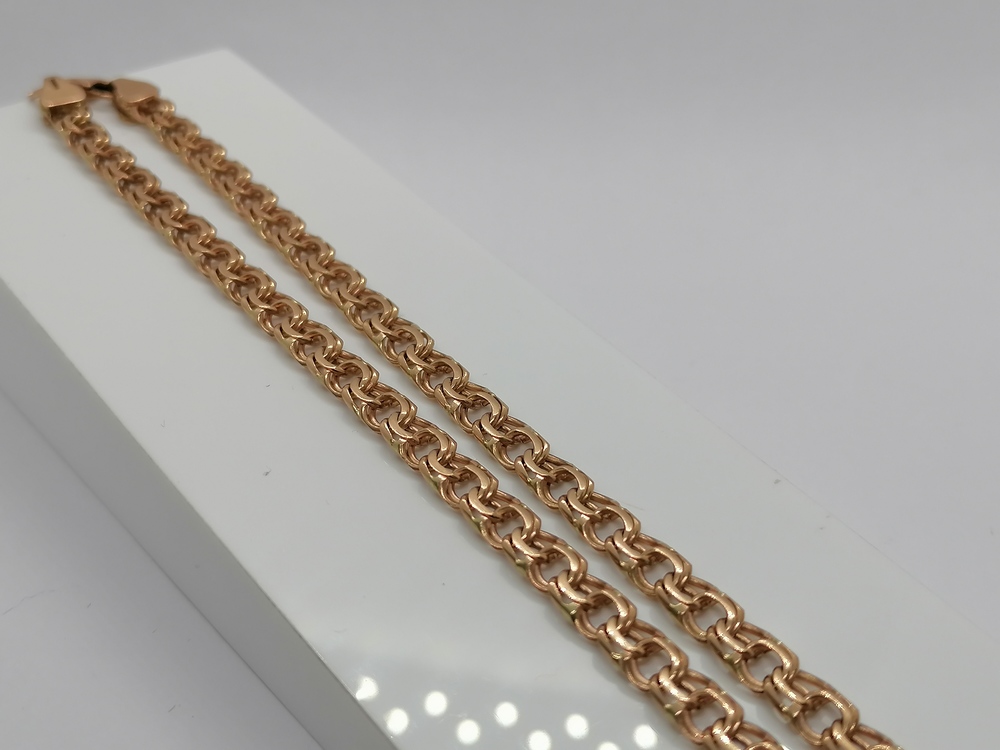 ЦЛБС585 ЦЕПЬ ПОЛНОВЕСНАЯ Бисмарк (Au 585) ЦЛБС585 ЦЕПЬ ПОЛНОВЕСНАЯ Бисмарк (Au 585)