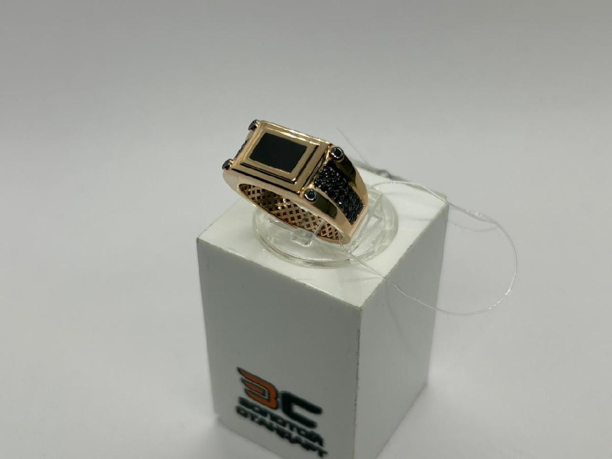 КОЛЬЦО ПЕЧАТКА с камнями (Au 585)