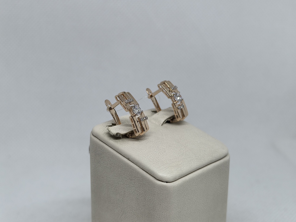 СЕРЬГИ С КАМНЯМИ (Au 585)