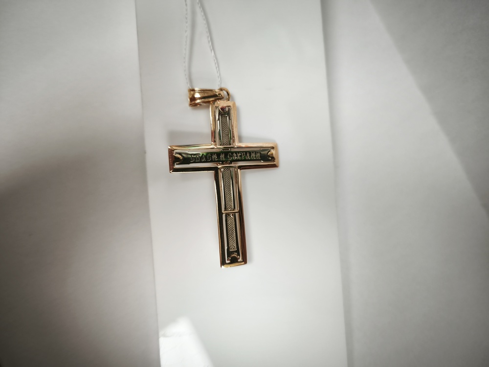 ПОДВЕСКА КРЕСТ без камня (Au 585)