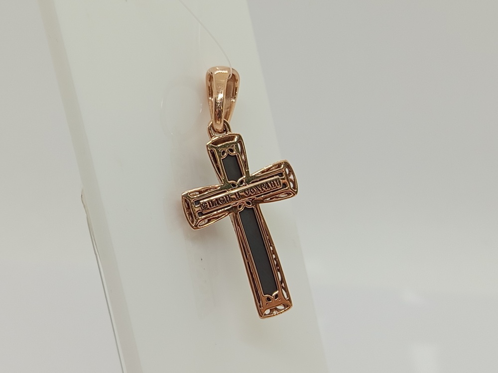 ПОДВЕСКА КРЕСТ с камнем (Au 585)