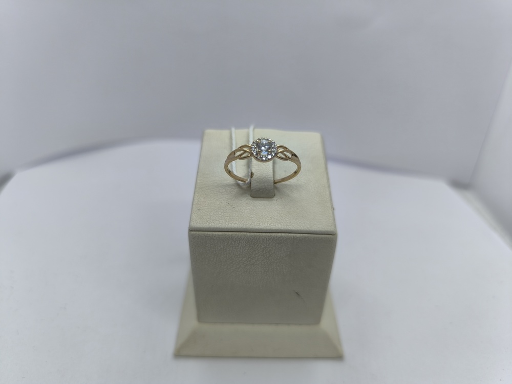 КОЛЬЦО С КАМНЯМИ (Au 585)