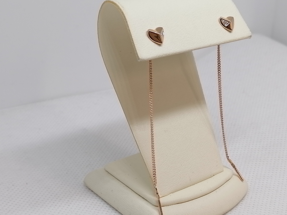 СЕРЬГИ ПРОДЕВКИ с камнями (Au 585)