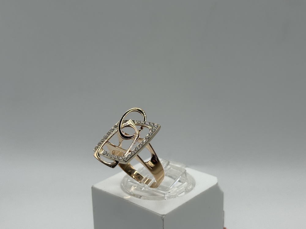 КОЛКМИ585 КОЛЬЦО С КАМНЯМИ (Au 585)