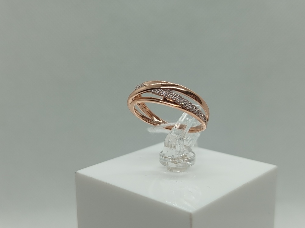 КОЛЬЦО С КАМНЯМИ (Au 585)