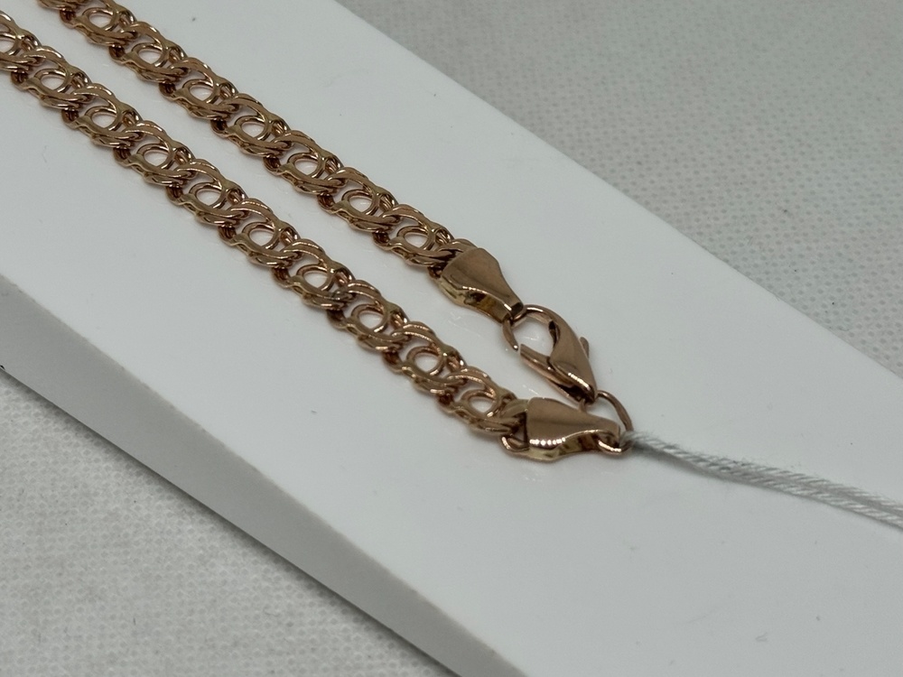 ЦЛБА585 ЦЕПЬ ПОЛНОВЕСНАЯ Бисмарк арабский (Au 585)