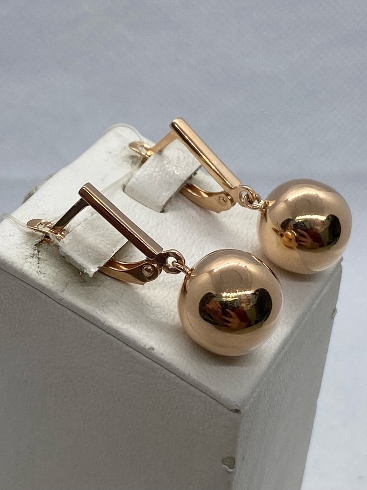 СЕРЬГИ БЕЗ КАМНЯ (Au 585)