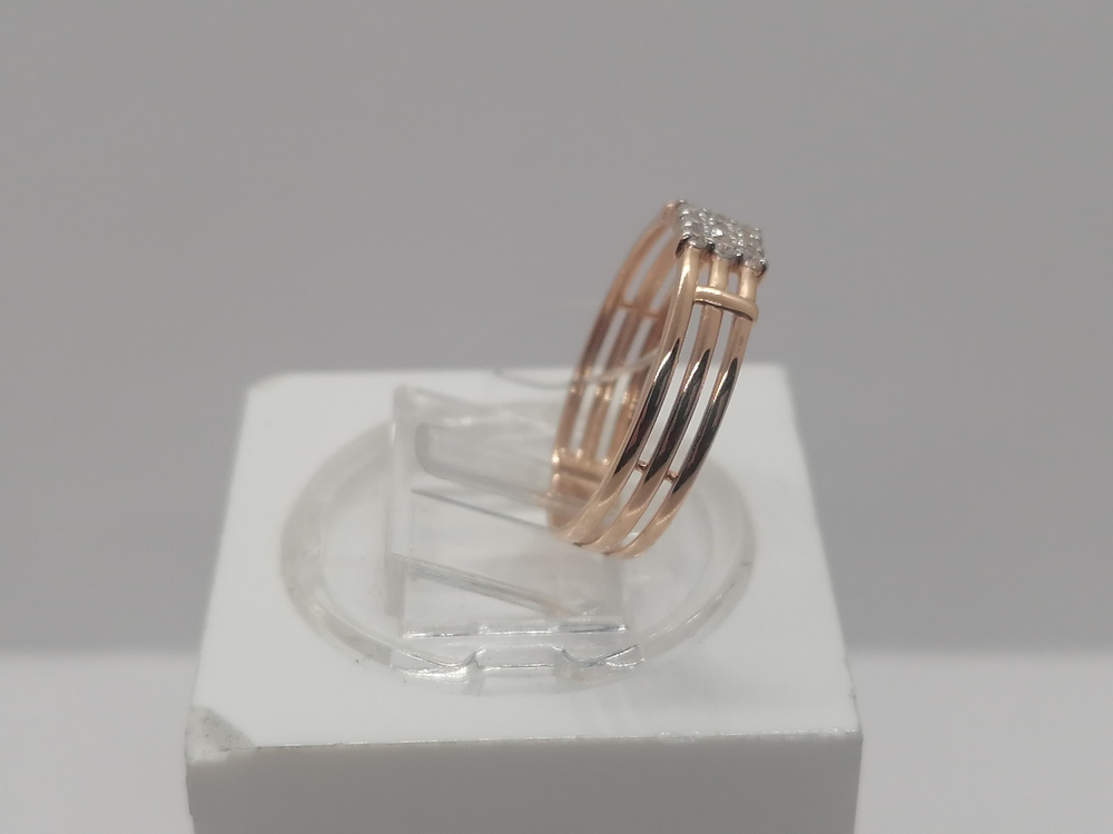 КОЛЬЦО С КАМНЯМИ (Au 585)