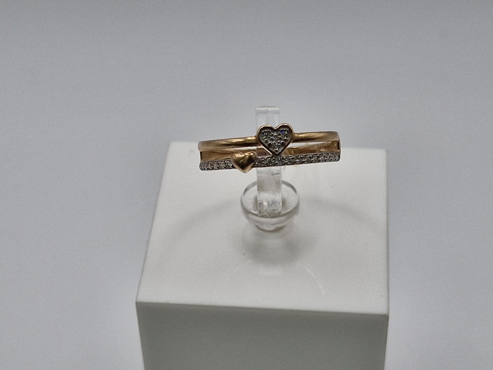 КОЛЬЦО С КАМНЯМИ (Au 585)