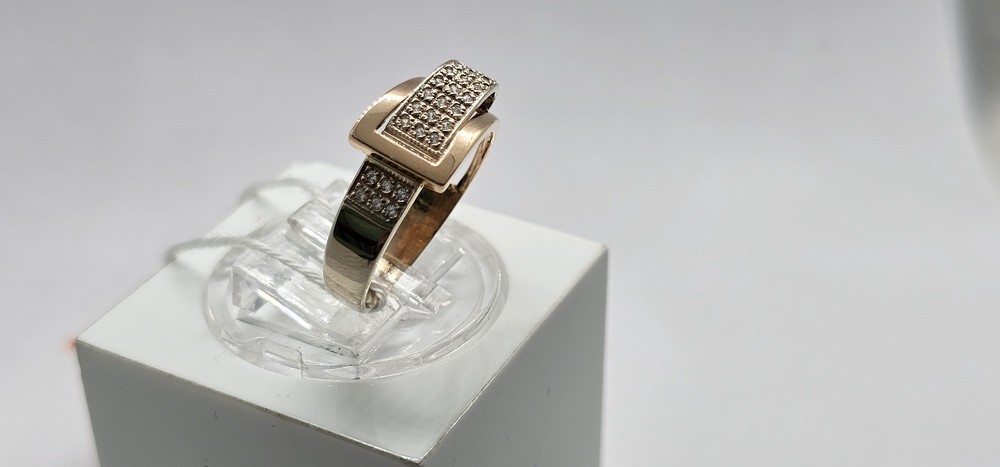 КОЛЬЦО С КАМНЯМИ (Au 585)