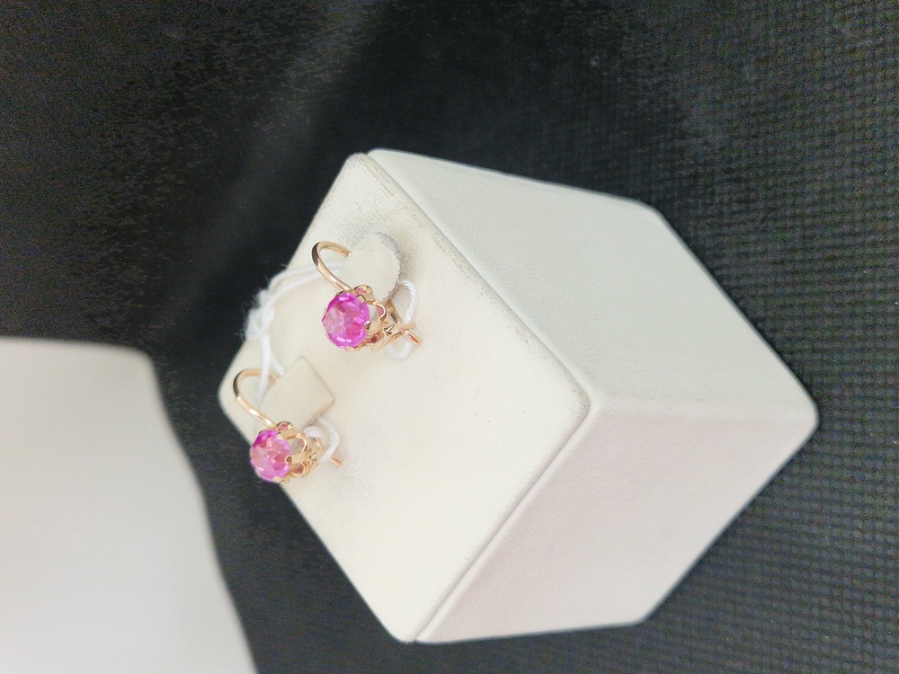 СЕРЬГИ С КАМНЕМ (Au 583)