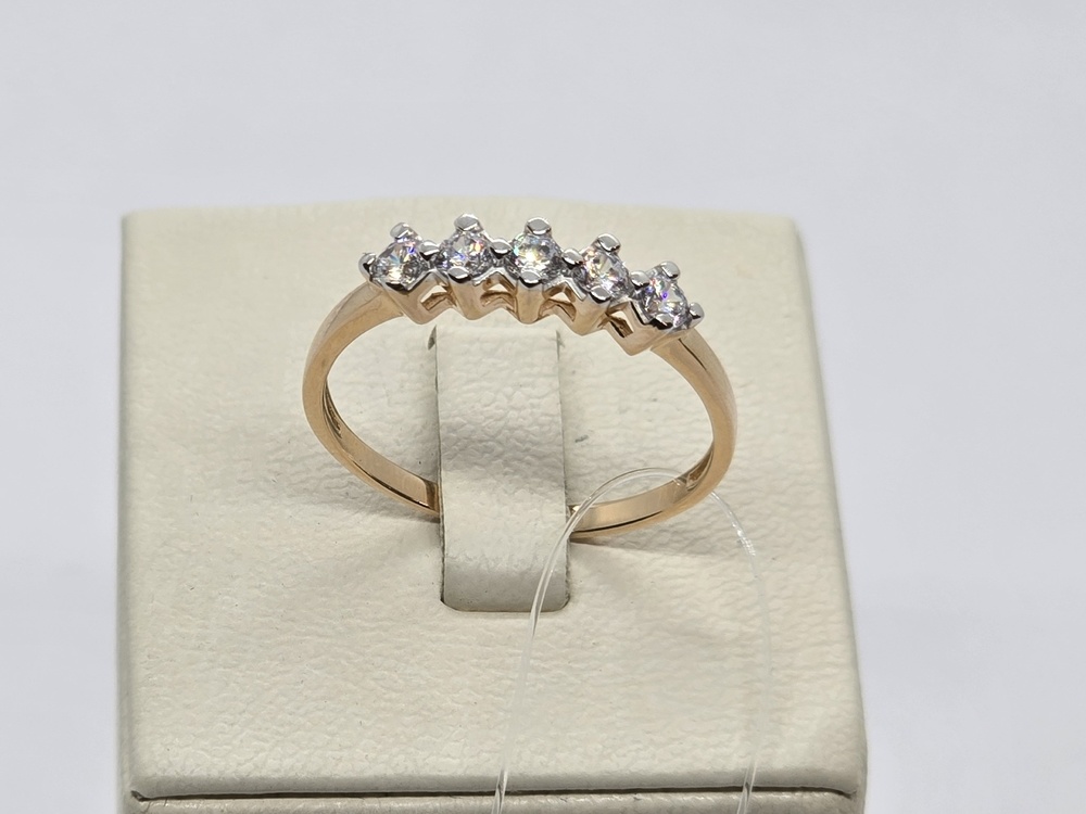 КОЛЬЦО С КАМНЯМИ (Au 585)