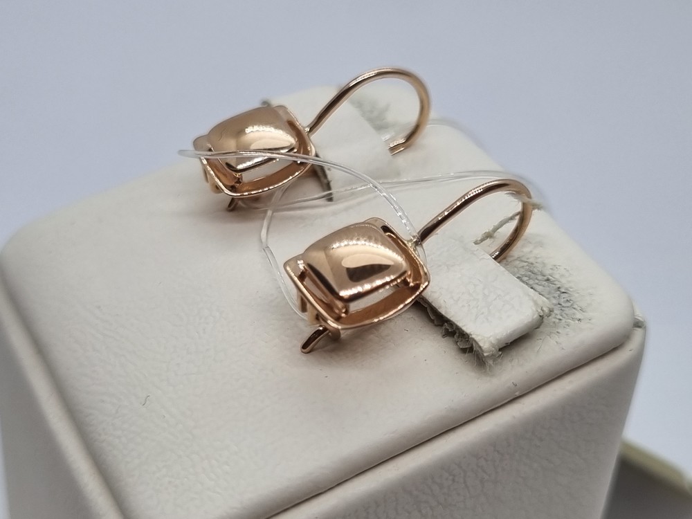 СЕРЬГИ ПЕТЕЛЬКА без камня (Au 585)