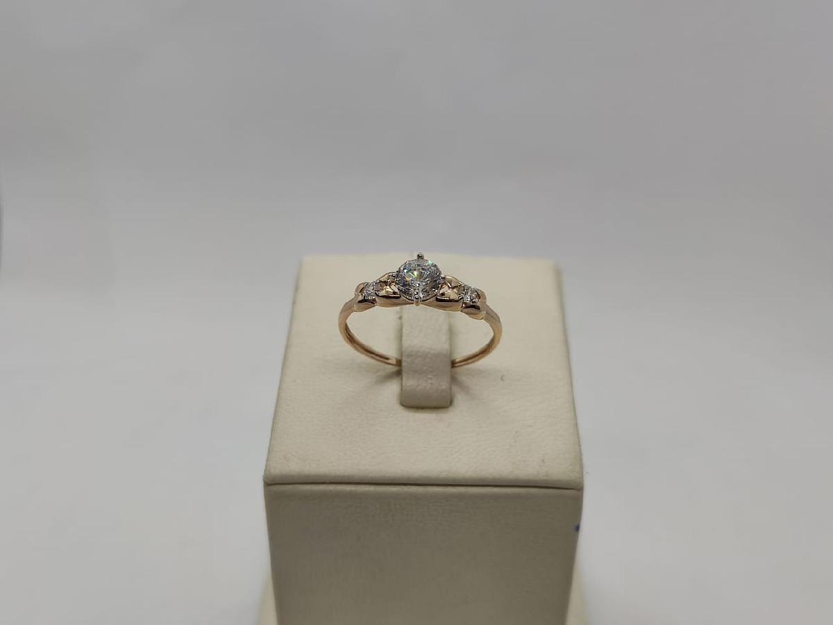 КОЛЬЦО С КАМНЯМИ (Au 585)