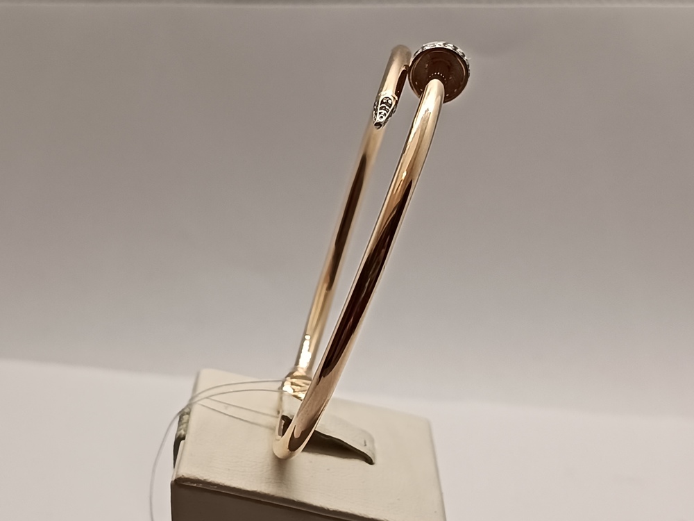 БРАСЛЕТ ЖЕСТКИЙ с камнями (Au 585)