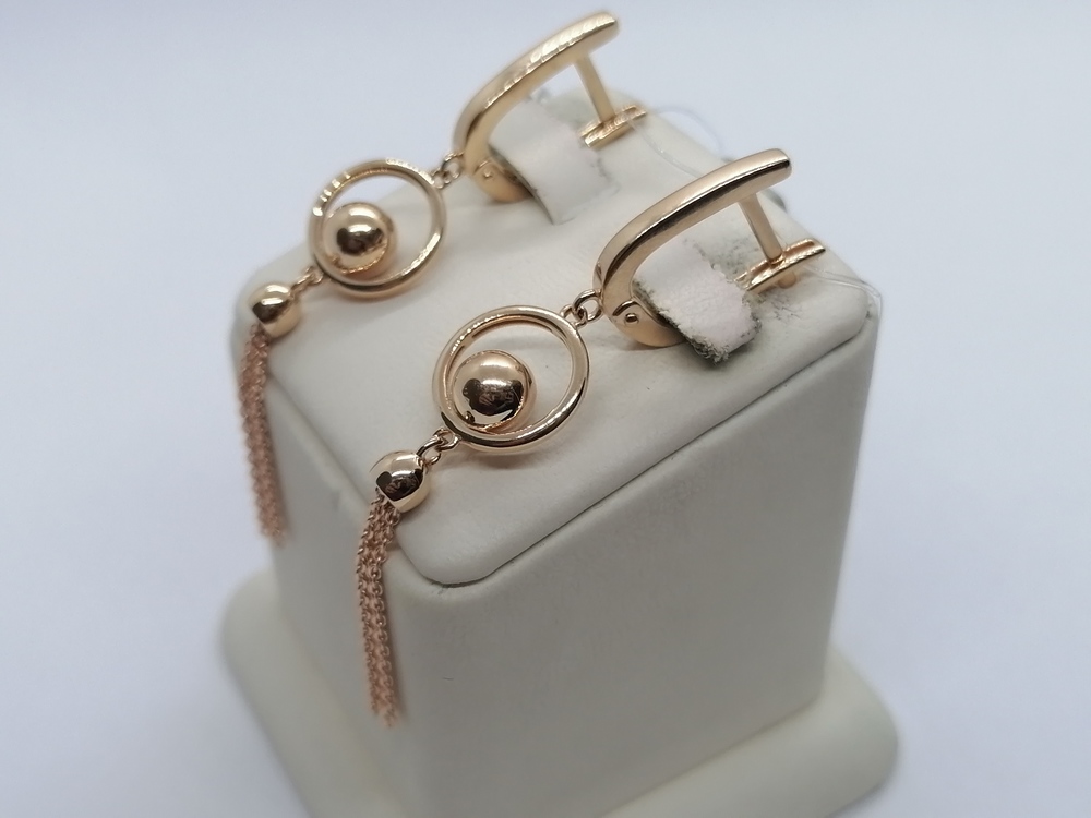 СЕРЬГИ БЕЗ КАМНЯ (Au 585)