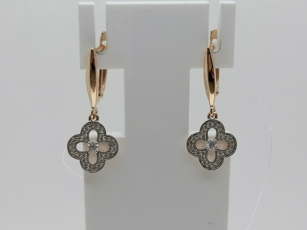 СЕРЬГИ С КАМНЯМИ (Au 585)