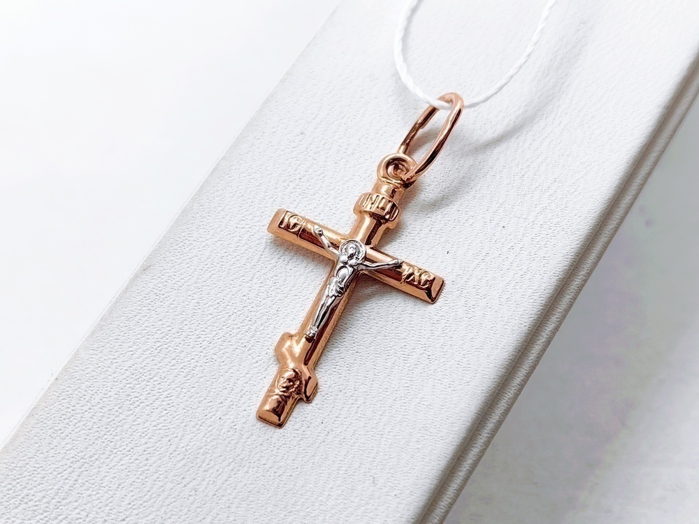 ПОДВЕСКА КРЕСТ без камня (Au 585)