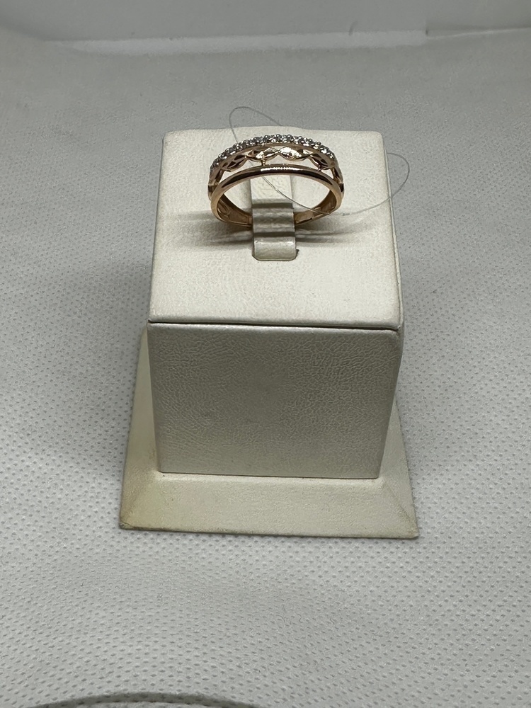 КОЛЬЦО С КАМНЯМИ (Au 585)