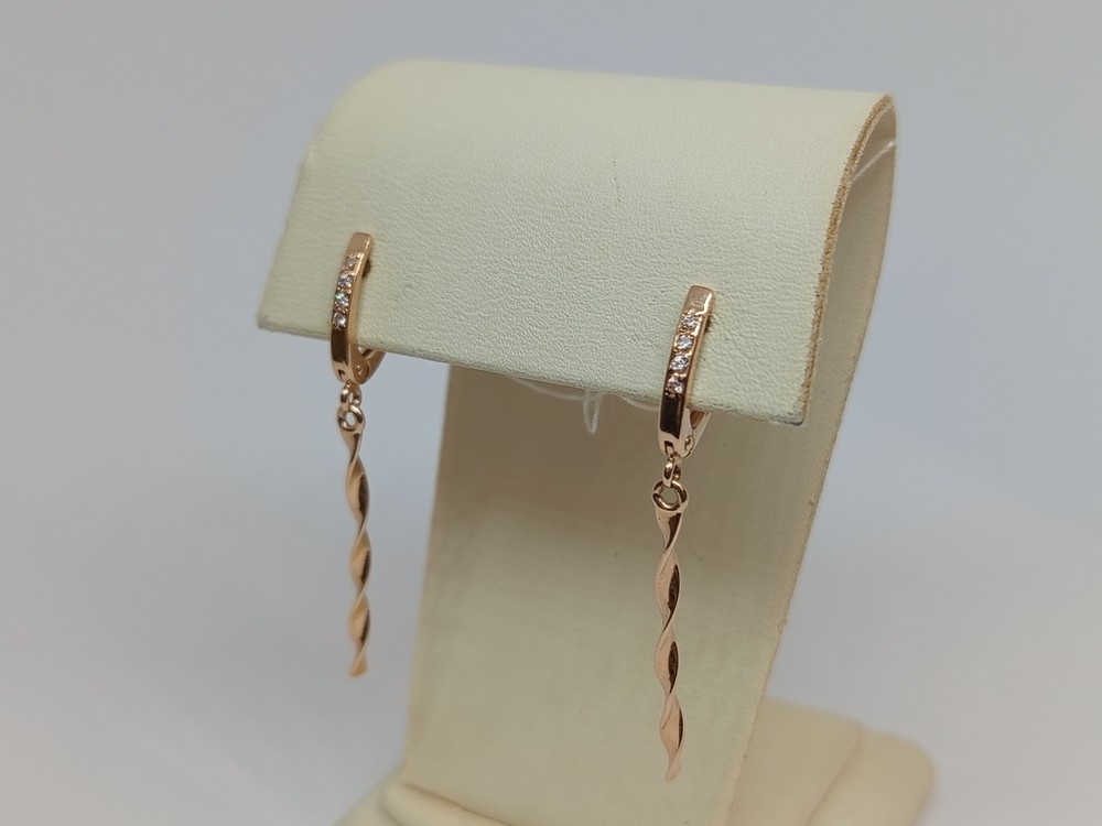 СКМИ585 СЕРЬГИ С КАМНЯМИ (Au 585)