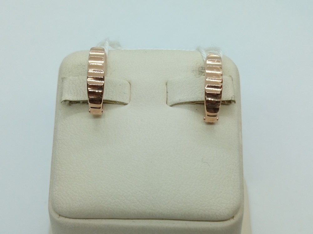 СБКМ585 СЕРЬГИ БЕЗ КАМНЯ (Au 585)