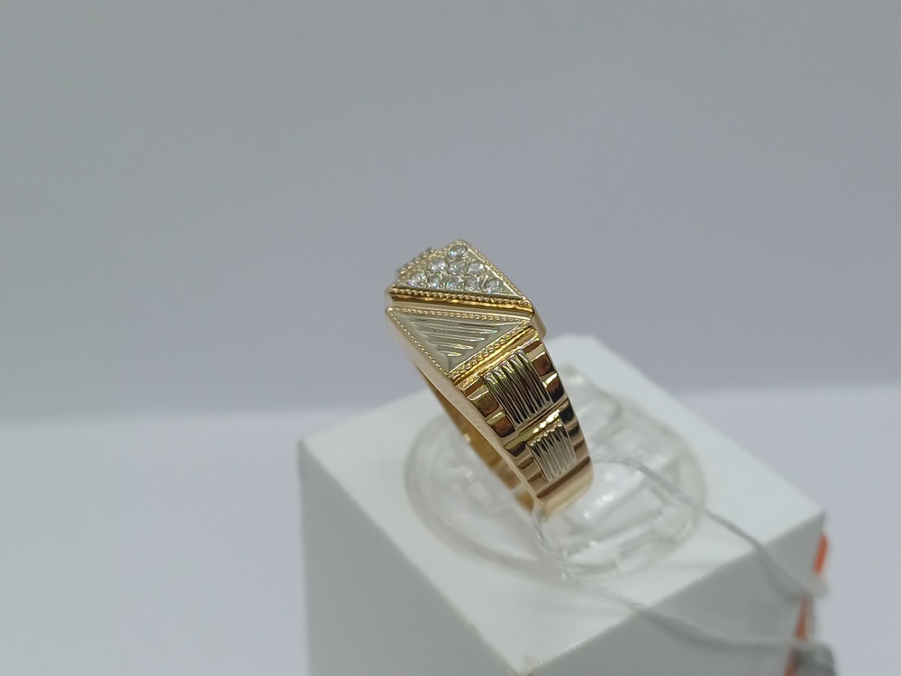 ПЕЧАТКА С КАМНЯМИ (Au 585)