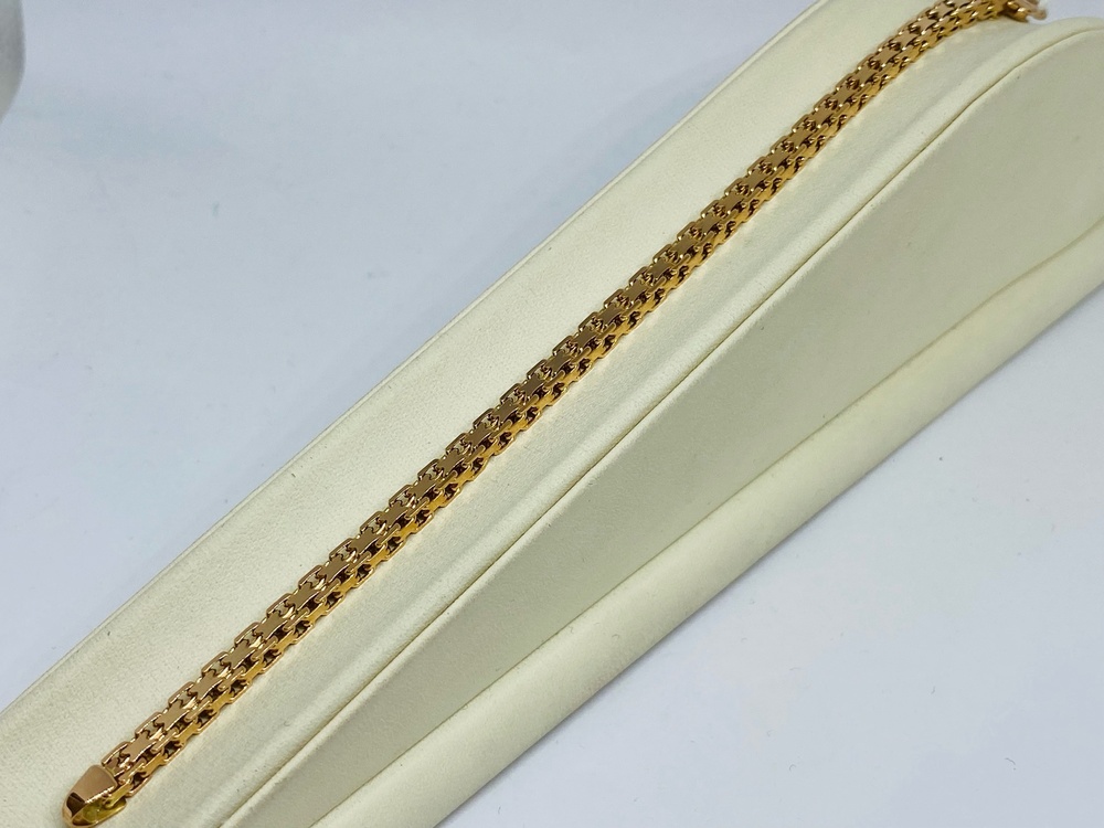 БРАСЛЕТ ПОЛНОВЕСНЫЙ Бисмарк машинный (Au 585)