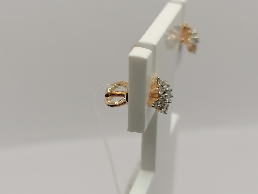 СЕРЬГИ ПУСЕТЫ Бриллиант (Au 585)