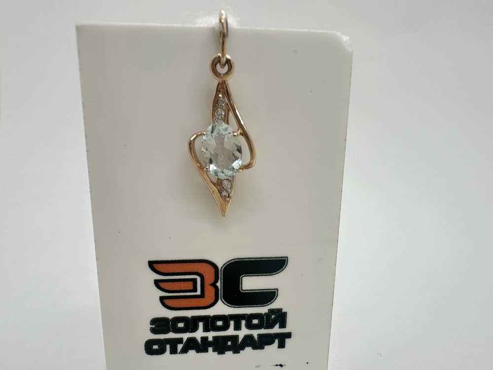 ПОДКМИ585 ПОДВЕСКА С КАМНЯМИ (Au 585)