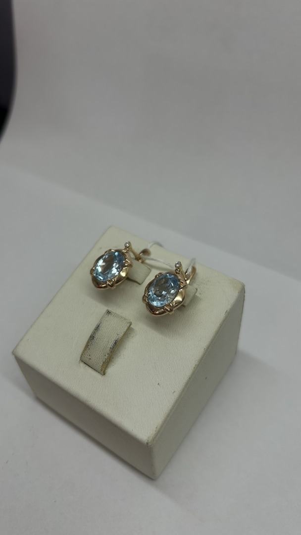 СЕРЬГИ С КАМНЯМИ (Au 585)