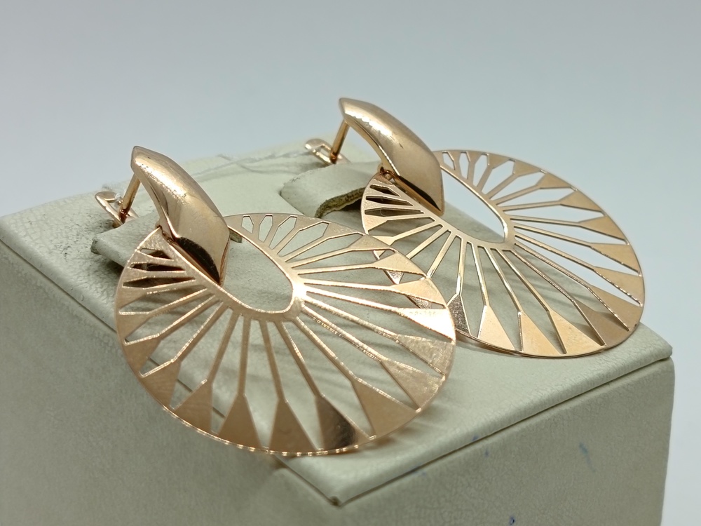 СЕРЬГИ БЕЗ КАМНЯ (Au 585)